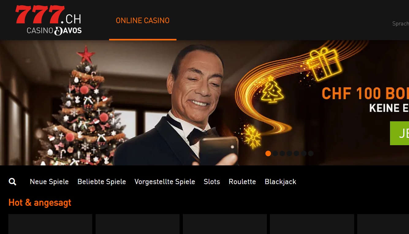 Ein Screenshot vom 777 Casino